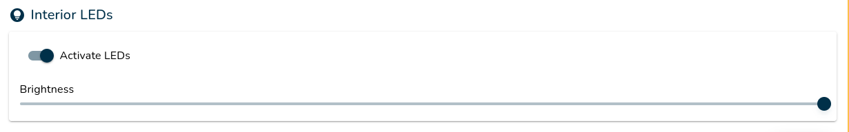 Interior LEDs Settings